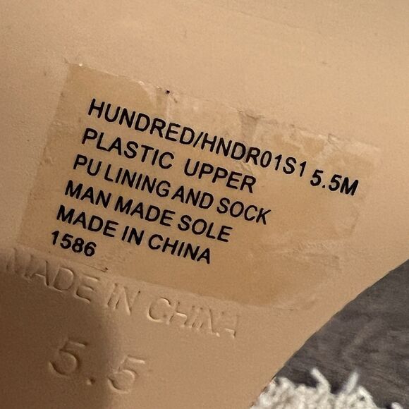 STEVE MADDEN Womens Transparent Camille Round Toe Block Heel Sandals Shoes 5.5 M - Picture 5 of 6